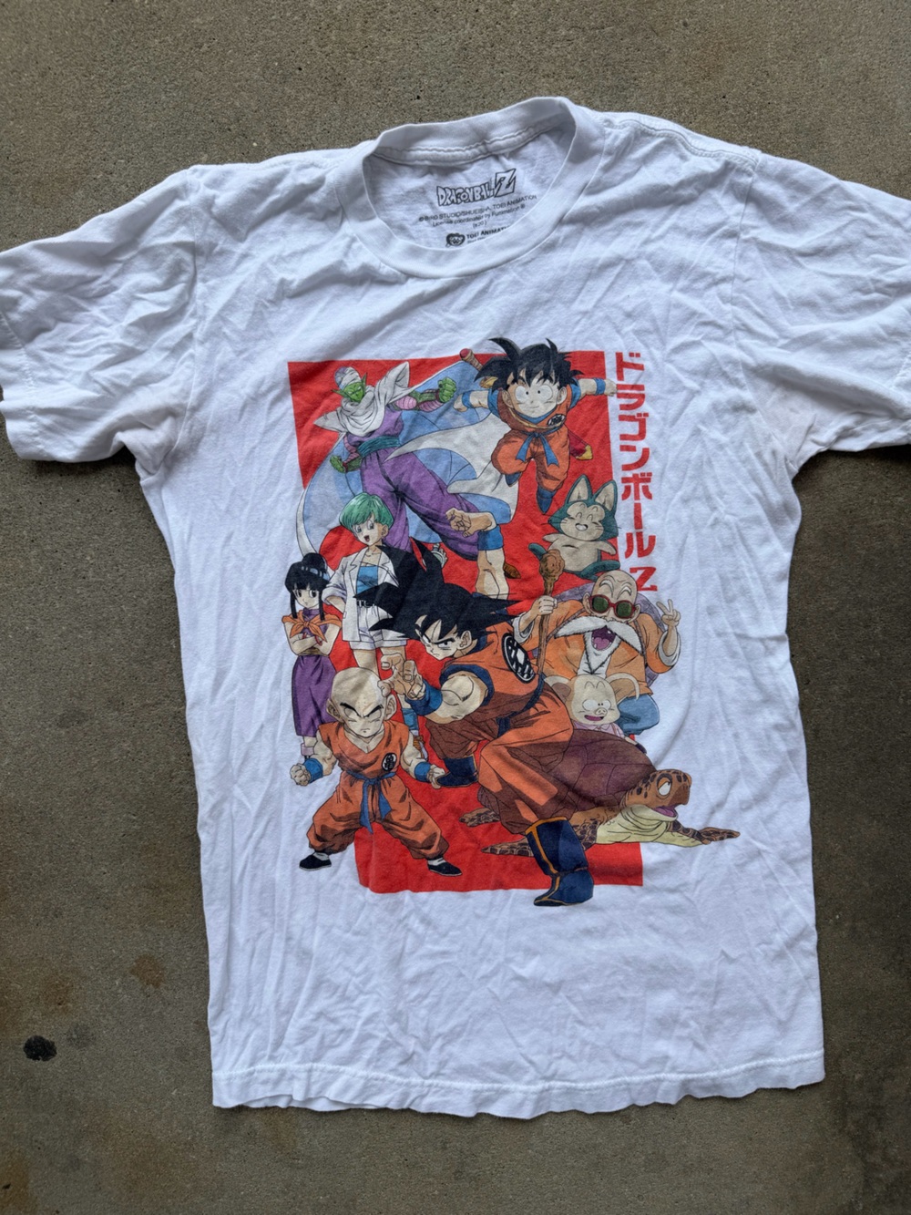 Dragon Ball Z Graphic Short Sleeve Tee in White